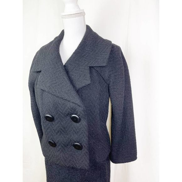 Vintage 1950's Monte, Sano, & Pruzan Double Breasted Womens Wool Blazer Jacket - Picture 3 of 8